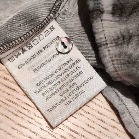 NEUW Maxi Dress Size 6 Gray Shibori Tie Dye Sleeveless Cut Out Pleated Festival - Picture 12 of 16